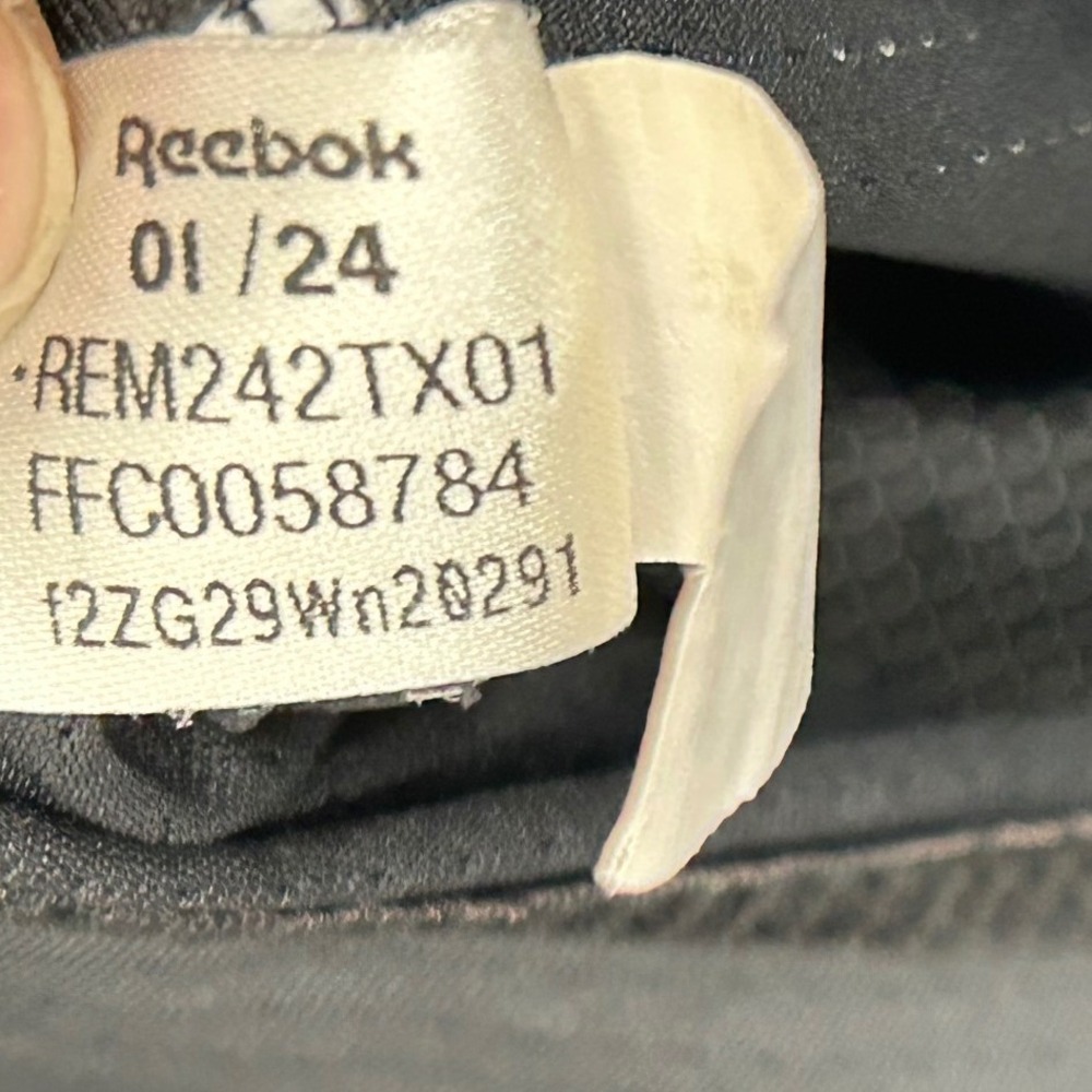 Reebok Performance Style Sleeveless Black Running Shirt Back Reflective Men's M - Picture 3 of 6